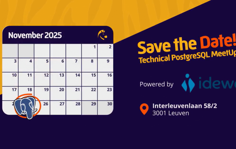 Save the date - Technical Postgres Meetup